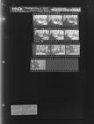 People in courtroom; Three men sitting at table; Man sitting in chair (10 Negatives), October 19-20, 1966 [Sleeve 65, Folder c, Box 41]